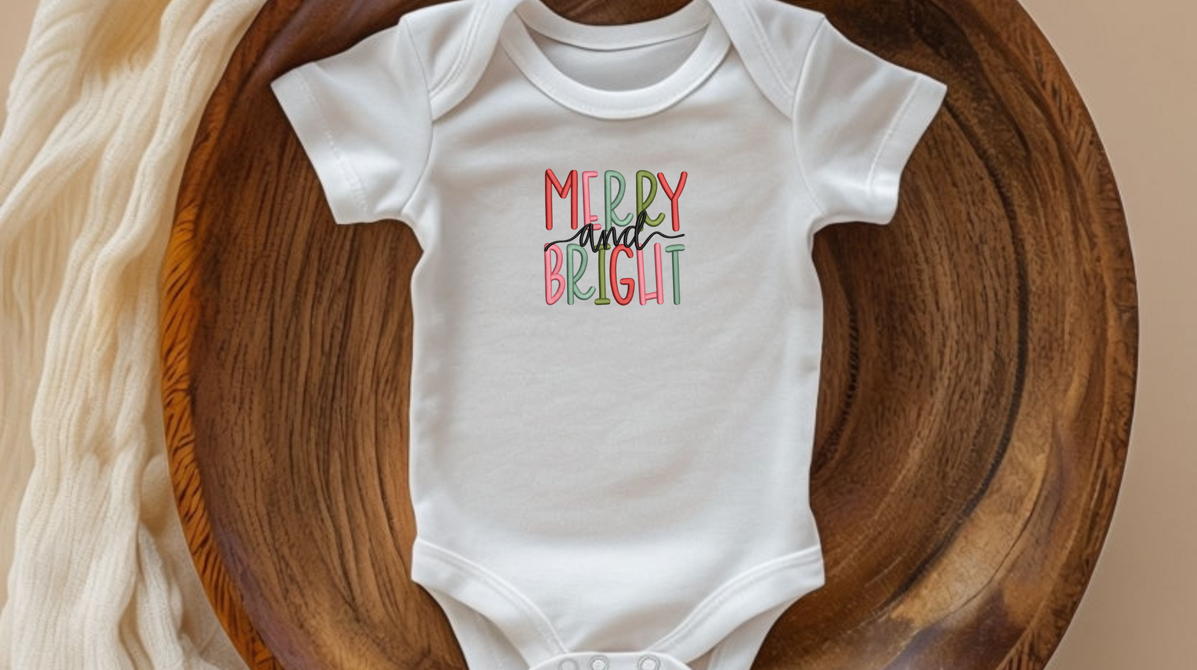 Merry and Bright Baby Bodysuit